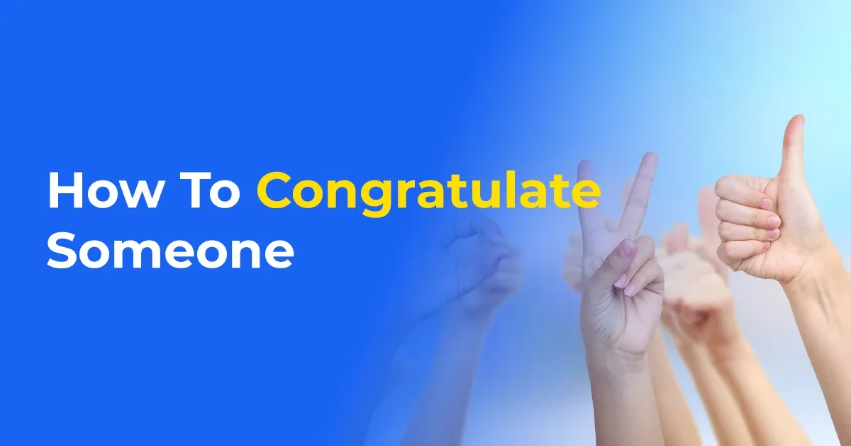 How to Congratulate Someone